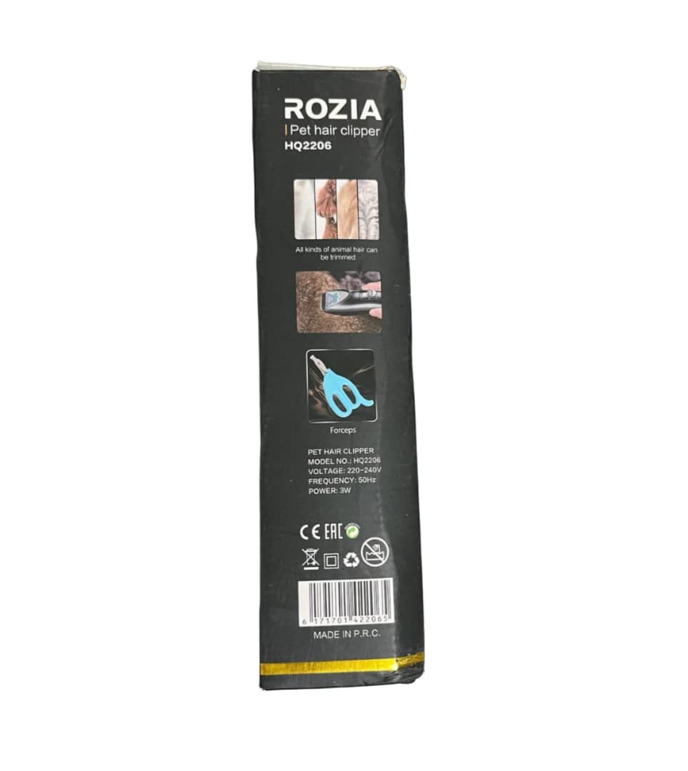 pet hair clipper rozia hq2206