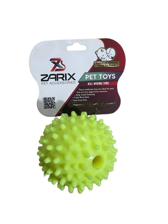 توپ بازی خاردار سیلیکونی سگ و گربه زاریکس (Zarix)