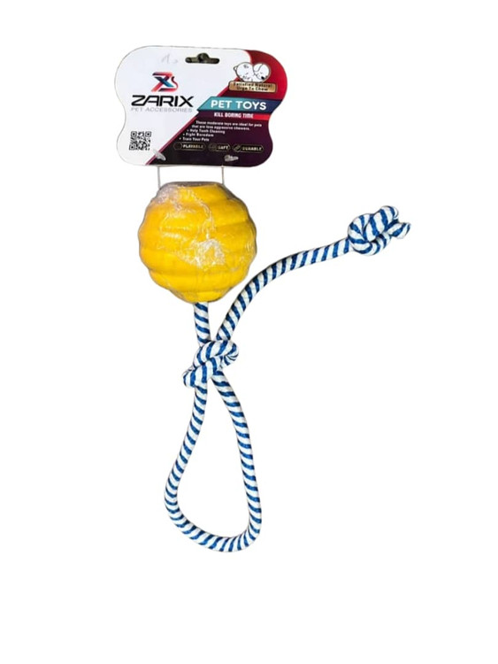 اسباب بازی دندانی سگ مدل توپ بند دار فومی زاریکس zarix