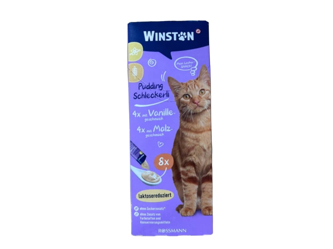 بستنی گربه وینستون طعم وانیل و مالت بسته ۸ عددی _ Winston